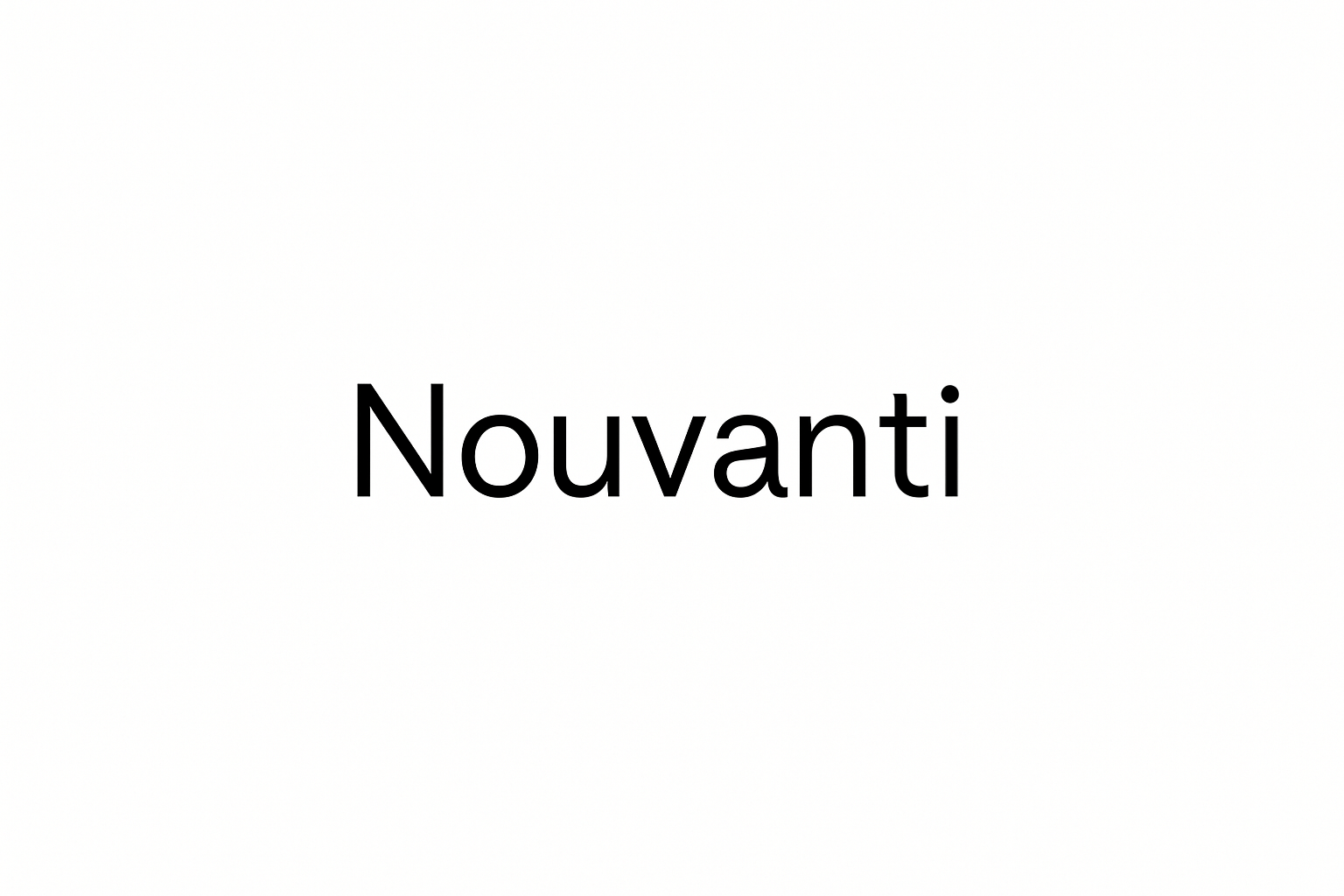 schreib in schwarz klein Nouvanti 